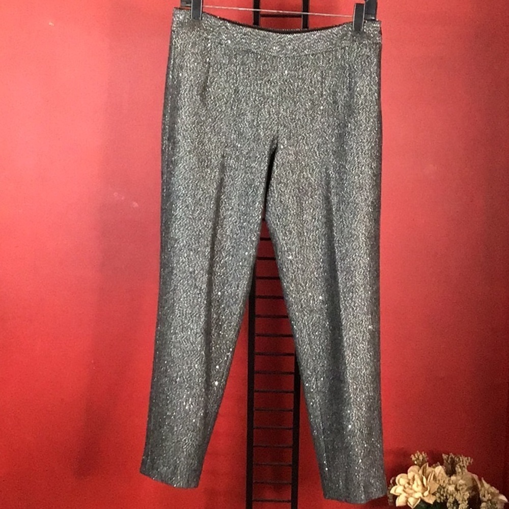 TALBOTS PETITES TWEED PANTS SIZE 4P